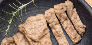 Seitan. A popular plant-based meat alternative.