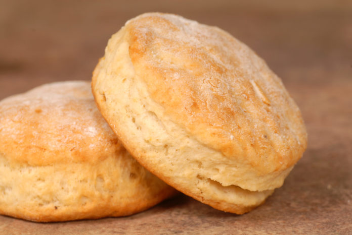 Buttermilk biscuits. Flaky, buttery, goodness.