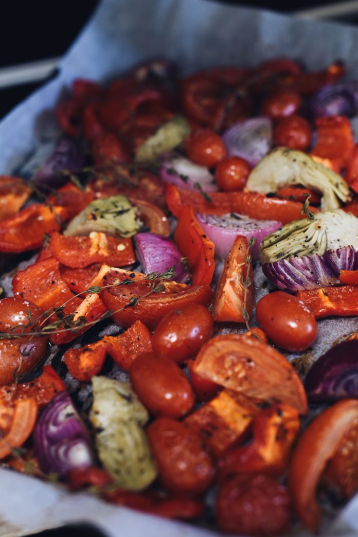 Roasted veggies. A delicious side dish.