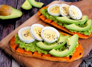 Sweet potato toast. A healthier alternative to bread.