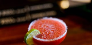 Strawberry lime margaritas are incredible
