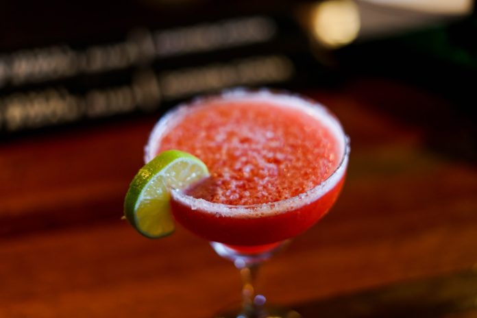 Strawberry lime margaritas are incredible