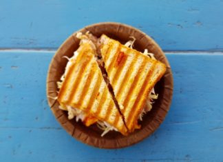Healthy grilled cheese
