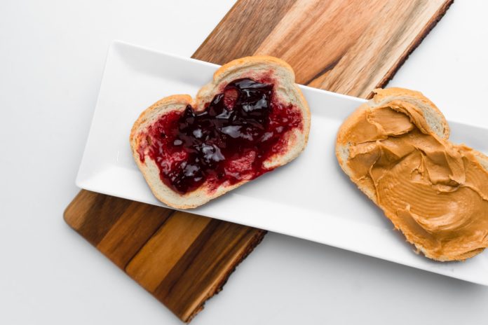 Peanut butter and jelly tips