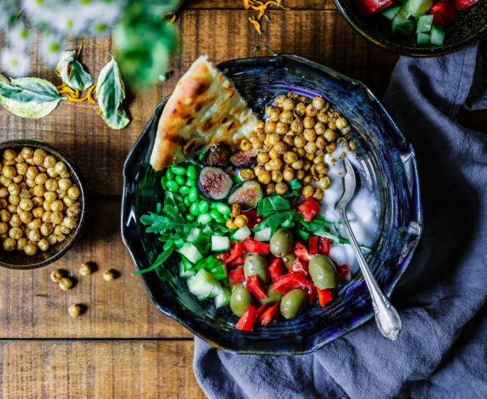 Healthy vegan bowl
