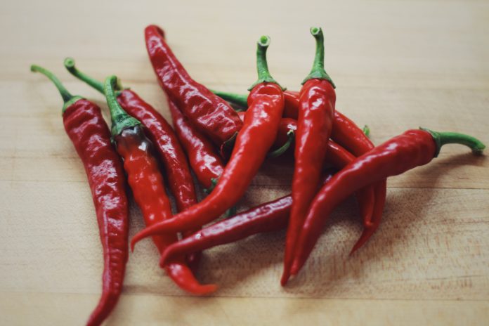 Spicy chili peppers