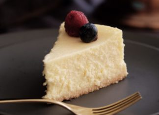 Slice of cheesecake