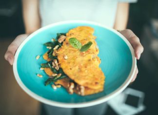 Plant based omelette
