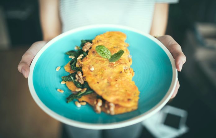 Plant based omelette