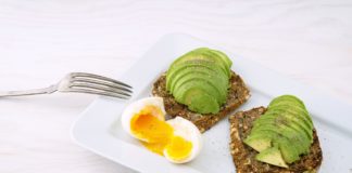 Avocado and eggs on toast
