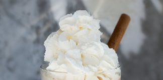 Whipped cream drink