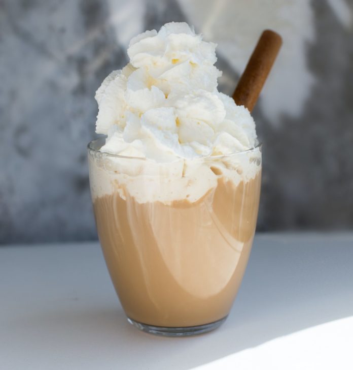Whipped cream drink