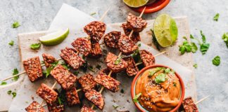 Tempeh skewers