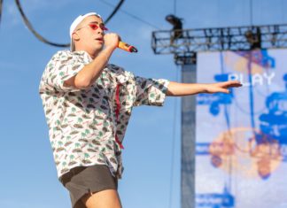 Bad Bunny at the iHeartRadio Music Festival in 2018