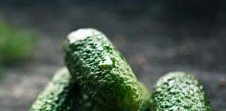 Green cucumbers