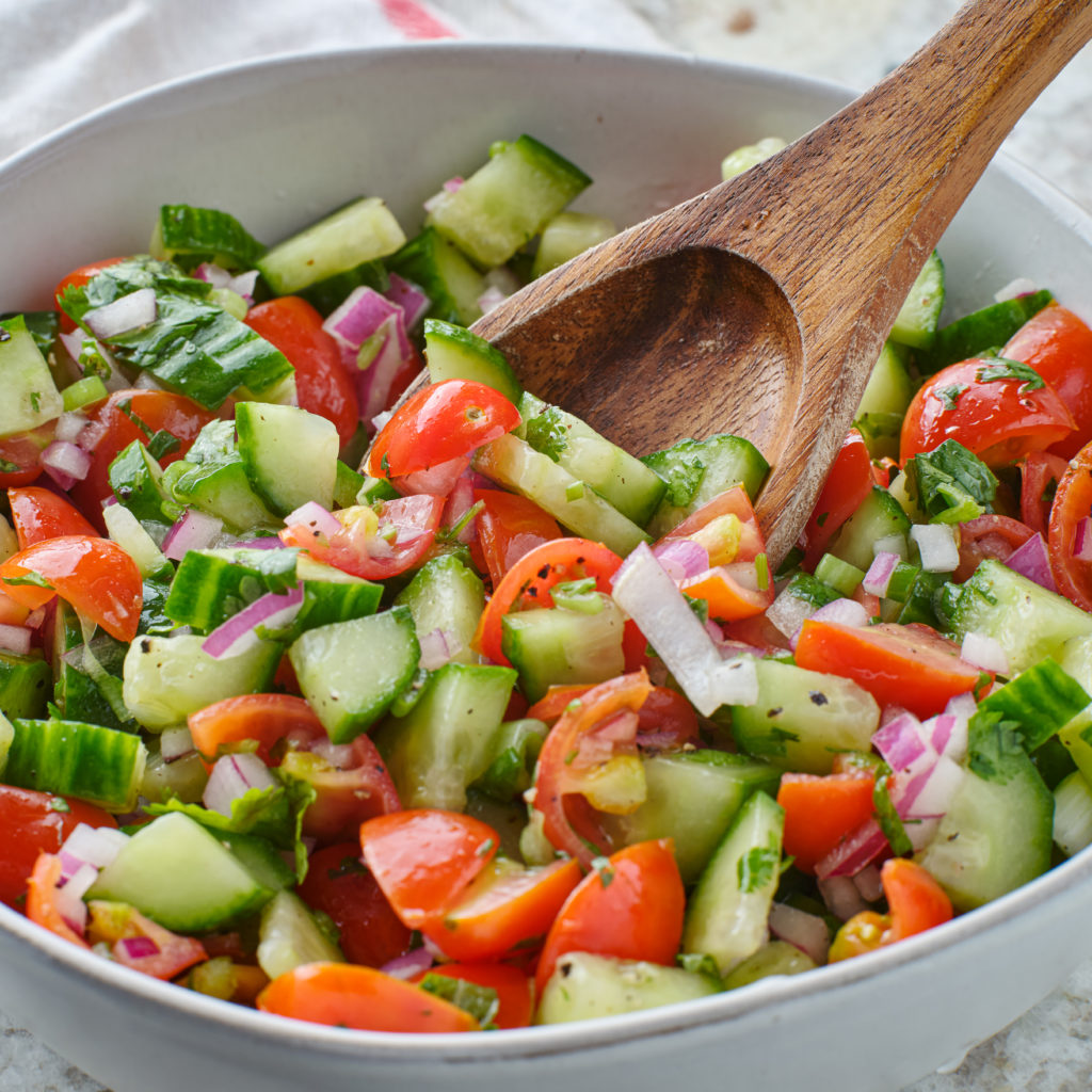 Israeli Salad is Simple but Perfect - foodisinthehouse.com