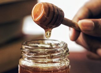 Honey from a pot