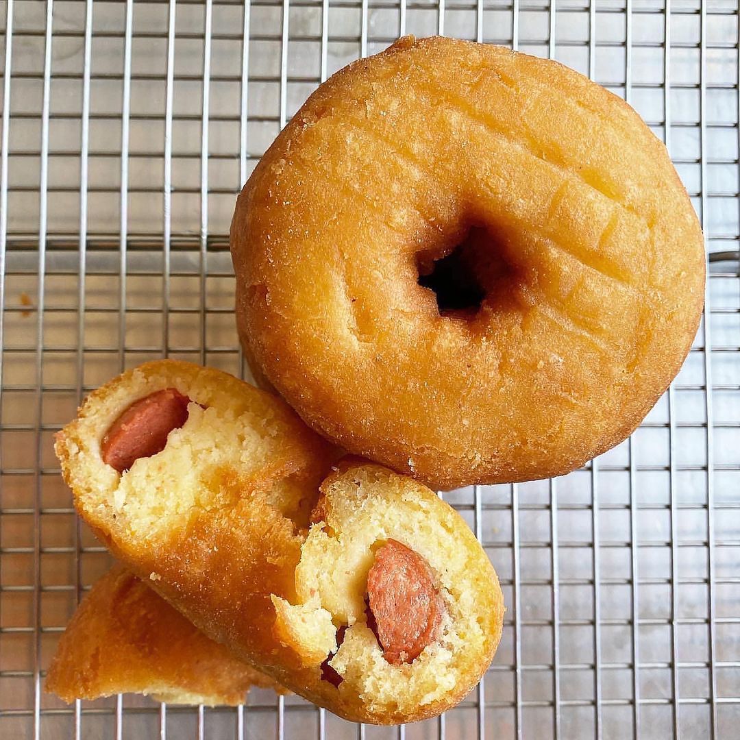 Are you in the mood for a corn dog donut foodisinthehouse