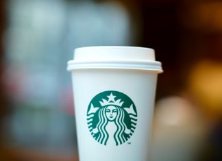 Starbucks white cup