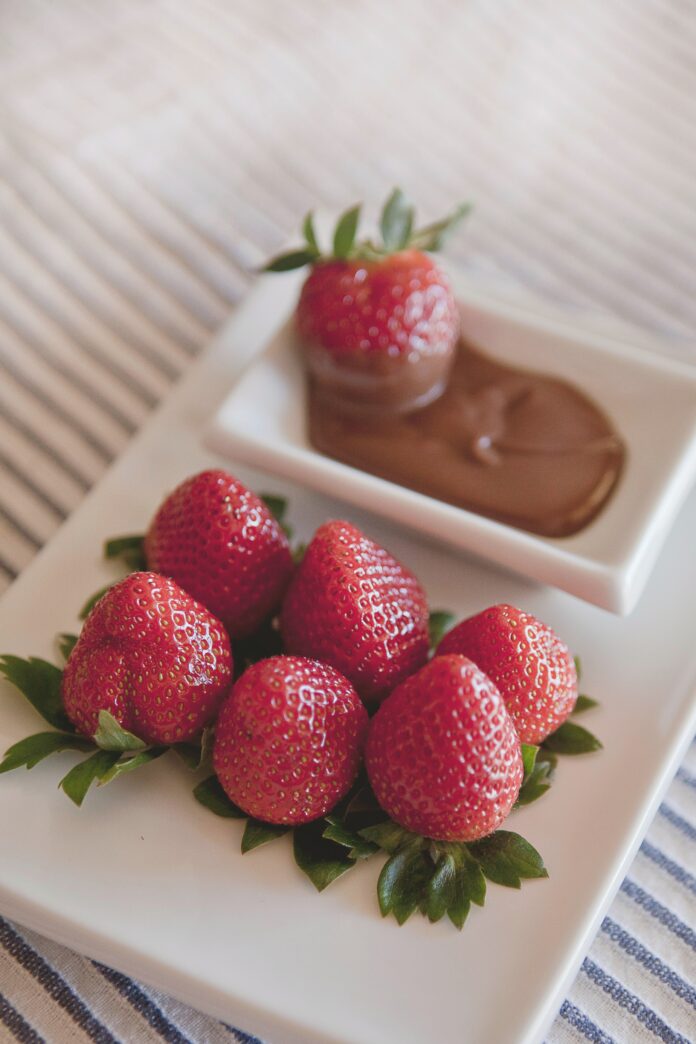 Chocolate and strawberries