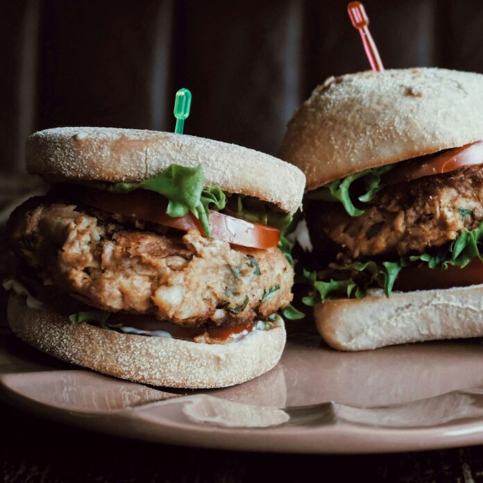 Two alternative burgers